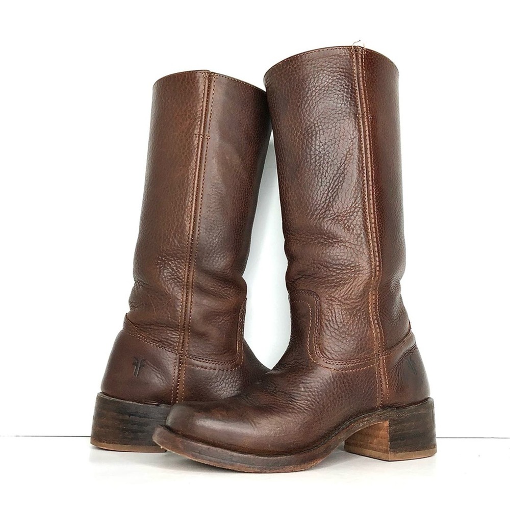 Frye Brown Heeled Boots - Picture 2 of 12